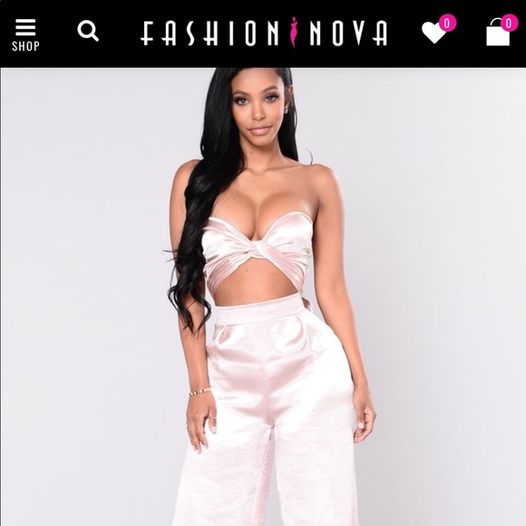 satin blush set - Picture 3 of 6